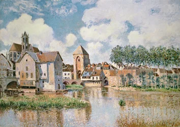 Moret-sur-Loing, das Porte de Bourgogne, 1891